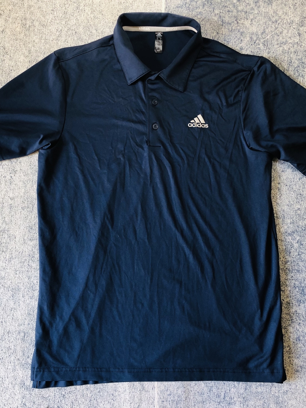Adidas Men’s Navy Polo Shirt - Performance Stretch